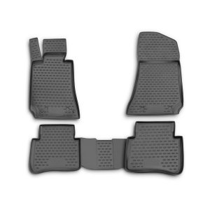 Mercedes E Class Floor Mats - Omac - Rubber TPE - Black - 2014